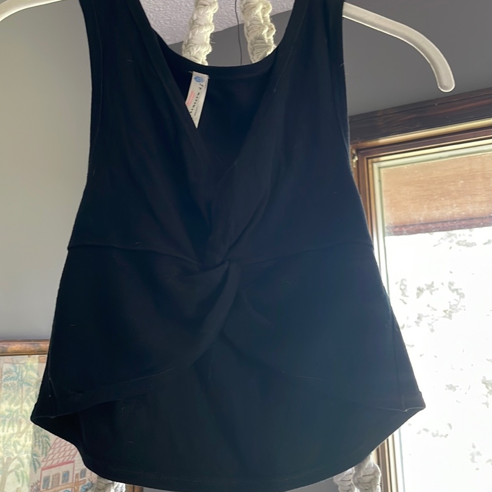 Free People Movement Twist Front Crop Top